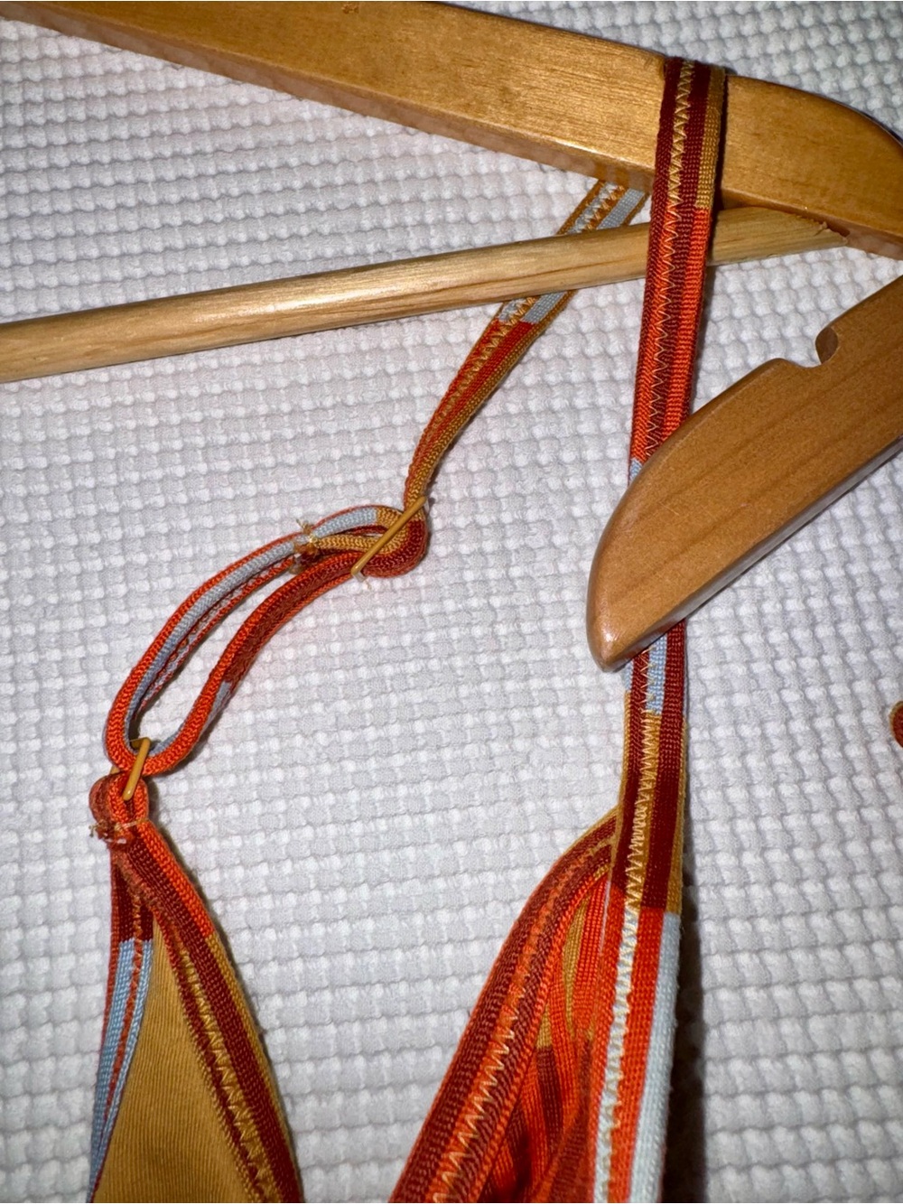 Aerie Jacquard Striped Longline Scoop Bikini Top Size Medium - Striped‎ - Picture 6 of 15